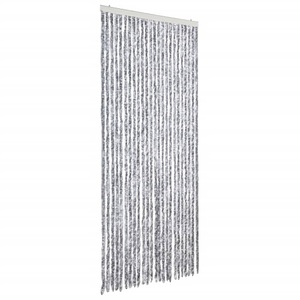Diverse Hardware, Insektenschutz-Vorhang 100 x 220 cm Weiss und Grau, vidaXL Insektenschutz-Vorhang Weiß und Grau 100x220 cm Chenille