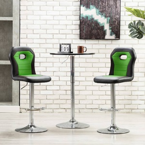 vidaXL, vidaXL Barhocker 2 Stk. Grün Kunstleder, 