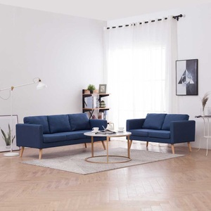 Diverse Hardware, 2-tlg. Sofagarnitur Stoff Blau