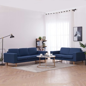 Diverse Hardware, 2-tlg. Sofagarnitur Stoff Blau