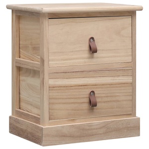 vidaXL, vidaXL Nachttisch 38×28×45 cm Paulownia-Holz, 