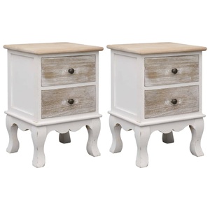 Diverse Hardware, Nachttische 2 Stk. 35x30x50 cm Paulownia Holz, vidaXL Nachttische 2 Stk. 35x30x50 cm Paulownia Holz