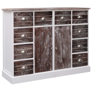Diverse Hardware, Sideboard mit 10 Schubladen Braun 113 x 30 x 79 cm Holz, vidaXL Sideboard mit 10 Schubladen Braun 113x30x79 cm Holz