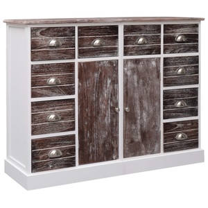 Diverse Hardware, Sideboard mit 10 Schubladen Braun 113 x 30 x 79 cm Holz