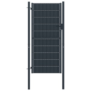 Diverse Hardware, Zauntor Stahl 100 x 204 cm Anthrazit, vidaXL Zauntor PVC und Stahl 100x204 cm Anthrazit