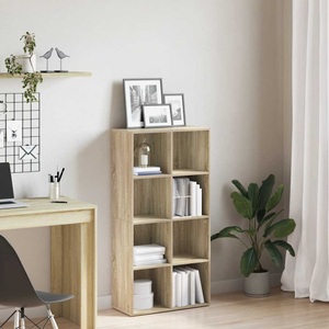 vidaXL, vidaXL Bücherregal/Sideboard Sonoma Eiche 66×30×130 cm Spanplatte