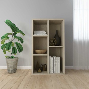 vidaXL, vidaXL Bücherregal/Sideboard Sonoma Eiche 50x25x80 cm Spanplatte