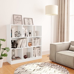 vidaXL, vidaXL Bücherregal Weiß 97,5×29,5×100 cm Spanplatte