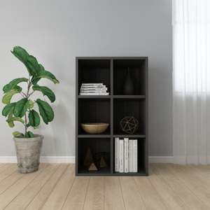 vidaXL, vidaXL Bücherregal/Sideboard Grau 66×30×97,8 cm Spanplatte, 