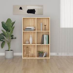 vidaXL Bücherregal/Sideboard Sonoma-Eiche 66×30×97,8 cm Spanplatte