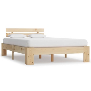 vidaXL, vidaXL Bettgestell Massivholz Kiefer 140 × 200 cm, vidaXL Massivholzbett Kiefer 140x200 cm
