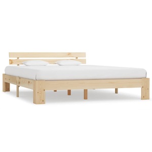 vidaXL, vidaXL Bettgestell Massivholz Kiefer 160 × 200 cm, vidaXL Massivholzbett Kiefer 160x200 cm