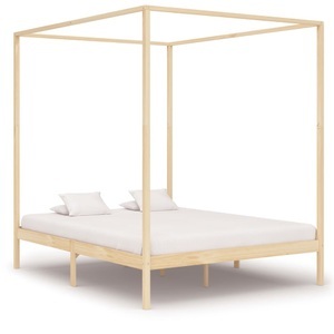 Diverse Hardware, Himmelbett-Gestell Massivholz Kiefer 180 x 200 cm, 