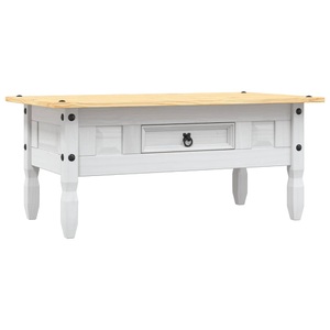 Couchtisch Mexiko-Stil Kiefer Corona Weiss 100 x 60 x 45 cm