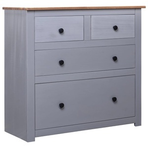 Diverse Hardware, Sideboard Grau 80 x 40 x 83 cm Panama-Kiefer