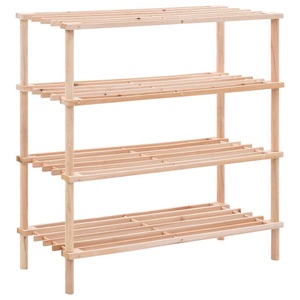 Diverse Hardware, Schuhregal 4 Ebenen Massivholz