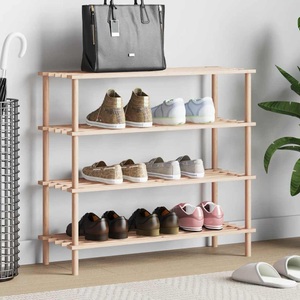 Diverse Hardware, Schuhregal 4 Ebenen Massivholz