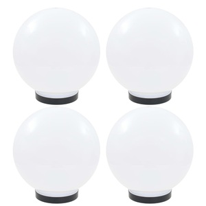 vidaXL, vidaXL LED-Gartenleuchten 4 Stk. Kugelförmig 25 cm PMMA, vidaXL LED-Gartenleuchten 4 Stk. Kugelförmig 25 cm PMMA