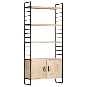 vidaXL, vidaXL Bücherregal 4 Ebenen 80x30x180 cm Mango Massivholz, vidaXL Bücherregal 4 Ebenen 80x30x180 cm Mango Massivholz
