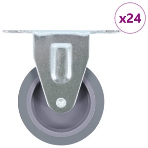 Diverse Hardware, 24 Stk. Bockrollen 75 mm, vidaXL 24 Stk. Bockrollen 75 mm