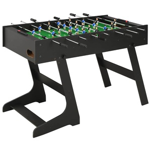 Diverse Hardware, Klappbarer Kickertisch 121 x 61 x 80 cm Schwarz, vidaXL Klappbarer Kickertisch 121 x 61 x 80 cm Schwarz