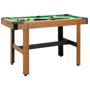 vidaXL, vidaXL Billardtisch 4 Fuß 122×61×76 cm Braun, vidaXL Billardtisch 4 Fuß 122×61×76 cm Braun