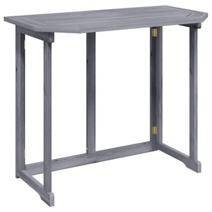 Klappbarer Balkontisch 120 x 70 x 74 cm Massivholz Akazie