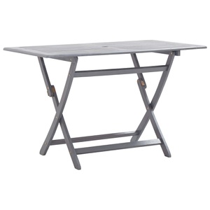 Diverse Hardware, Klappbarer Gartentisch 120 x 70 x 75 cm Massivholz Akazie, VidaXL - Esstisch holz, One Size, Grau