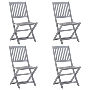 vidaXL, vidaXL Klappbare Gartenstühle 4 Stk. Massivholz Akazie, vidaXL Klappbare Gartenstühle 4 Stk. Massivholz Akazie