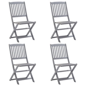 vidaXL Klappbare Gartenstühle 4 Stk. Massivholz Akazie