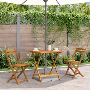 Diverse Hardware, Klappbarer Gartentisch 70 x 70 x 75 cm Massivholz Akazie