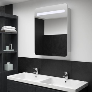 Diverse Hardware, LED-Bad-Spiegelschrank 60 x 11 x 80 cm