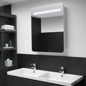 Diverse Hardware, LED-Bad-Spiegelschrank 68 x 11 x 80 cm