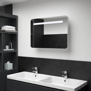 Diverse Hardware, LED-Bad-Spiegelschrank 80 x 11 x 55 cm