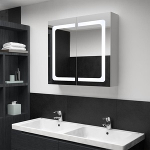 LED-Bad-Spiegelschrank 80 x 12,2 x 68 cm