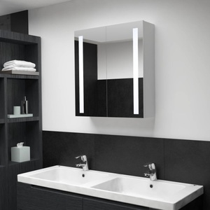 Diverse Hardware, LED-Bad-Spiegelschrank 62 x 14 x 60 cm, vidaXL LED-Spiegelschrank 60x14x62 cm