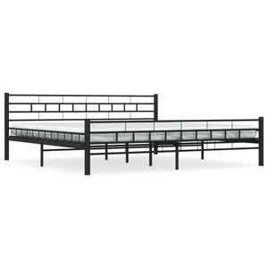 Diverse Hardware, Bettgestell Schwarz Stahl 200x200 cm