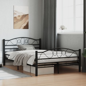 Diverse Hardware, Bettgestell Schwarz Stahl 120x200 cm, vidaXL Bettgestell Schwarz Stahl 120x200 cm