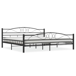 Diverse Hardware, Bettgestell Schwarz Stahl 200x200 cm, vidaXL Bettgestell Schwarz Stahl 200x200 cm