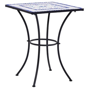 Diverse Hardware, Mosaik-Bistrotisch Blau und Weiss 60 cm Keramik