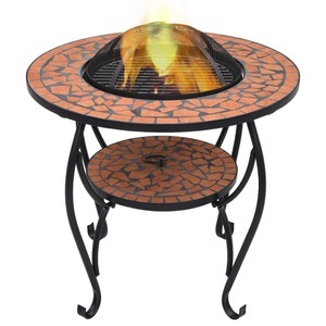 Diverse Hardware, Feuerschale Mosaik Terrakotta 68 cm Keramik, vidaXL Feuertisch Mosaik Keramik Terracotta 68 cm