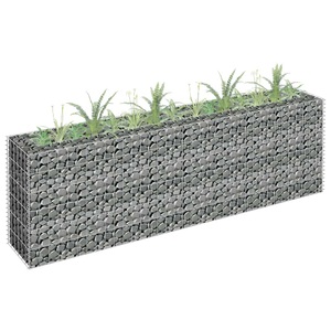 vidaXL, vidaXL Gabionen-Hochbeet Verzinkter Stahl 180×30×60 cm