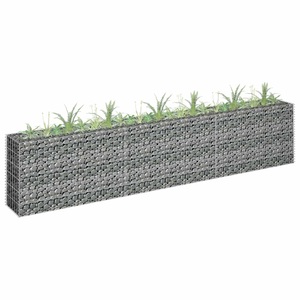 vidaXL, vidaXL Gabionen-Hochbeet Verzinkter Stahl 270×30×60 cm