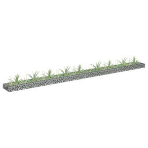 vidaXL, vidaXL Gabionen-Hochbeet Verzinkter Stahl 360x30x10 cm, vidaXL Gabionen-Hochbeet Verzinkter Stahl 360x30x10 cm