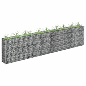 vidaXL, vidaXL Gabionen-Hochbeet Verzinkter Stahl 360×30×90 cm
