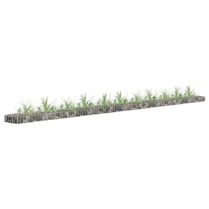 vidaXL, vidaXL Gabionen-Hochbeet Verzinkter Stahl 450x30x10 cm