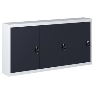 Diverse Hardware, Wand-Werkzeugschrank Industriedesign Metall Grau und Schwarz