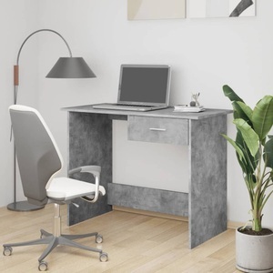 vidaXL, vidaXL Schreibtisch Betongrau 100×50×76 cm Holzwerkstoff, vidaXL Schreibtisch Betongrau 100×50×76 cm Holzwerkstoff