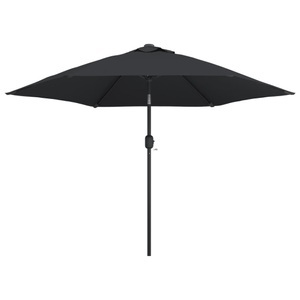 Diverse Hardware, Sonnenschirm mit Metall-Mast 300 cm Schwarz