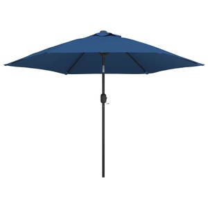 Diverse Hardware, Sonnenschirm mit Metall-Mast 300 cm Azurblau, VidaXL - Sonnenschirm, One Size, Blau